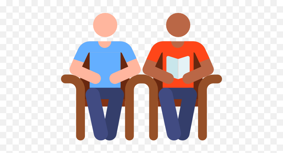 Sitting Icon - Svg Waiting Room Icon Png,Person Sitting In Chair Back View Png