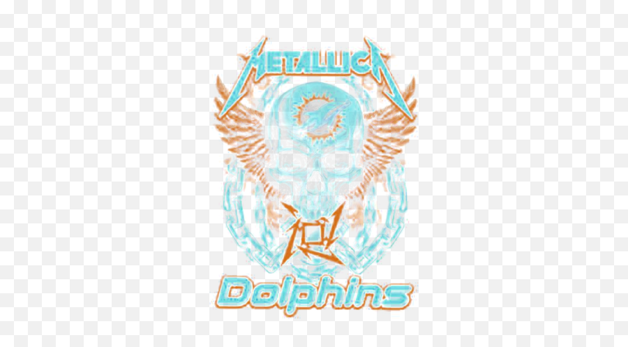 Metallica Skull Miami Dolphins Shirt - Language Png,Miami Dolphins Png