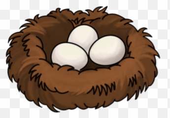 Cute Bird Nest Png Transparent - Cartoon Bird Nest Png,Nest Png