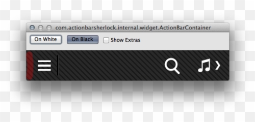 Left Side Of The Action Bar - Horizontal png