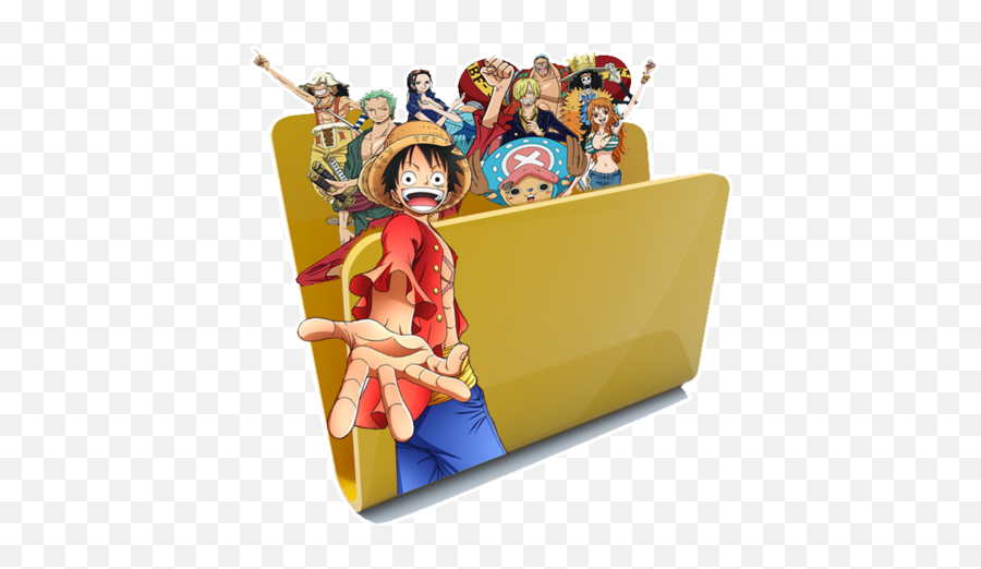 Desktop Icons Luffy Monkey D - Icon Folder One Piece Png,One Piece Folder Icon