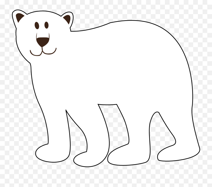 Download Polar Bear Black And White - Polar Bear Clip Art Png,Polar Bear Png