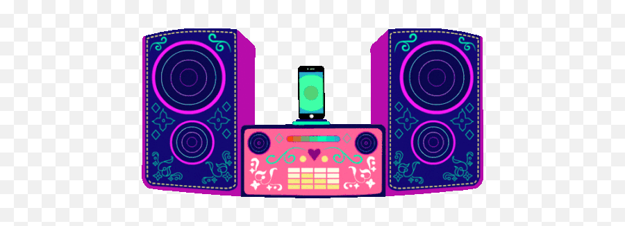 Dj Set Changing Frequency Gif - Girly Png,Boom Box Icon