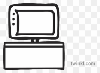 Icon Tv Back In The House Cut And Paste Sa Bhaile Activity - Crt Television png