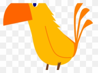 Orange Clipart Parrot - Bird Png Download Full Size Comb