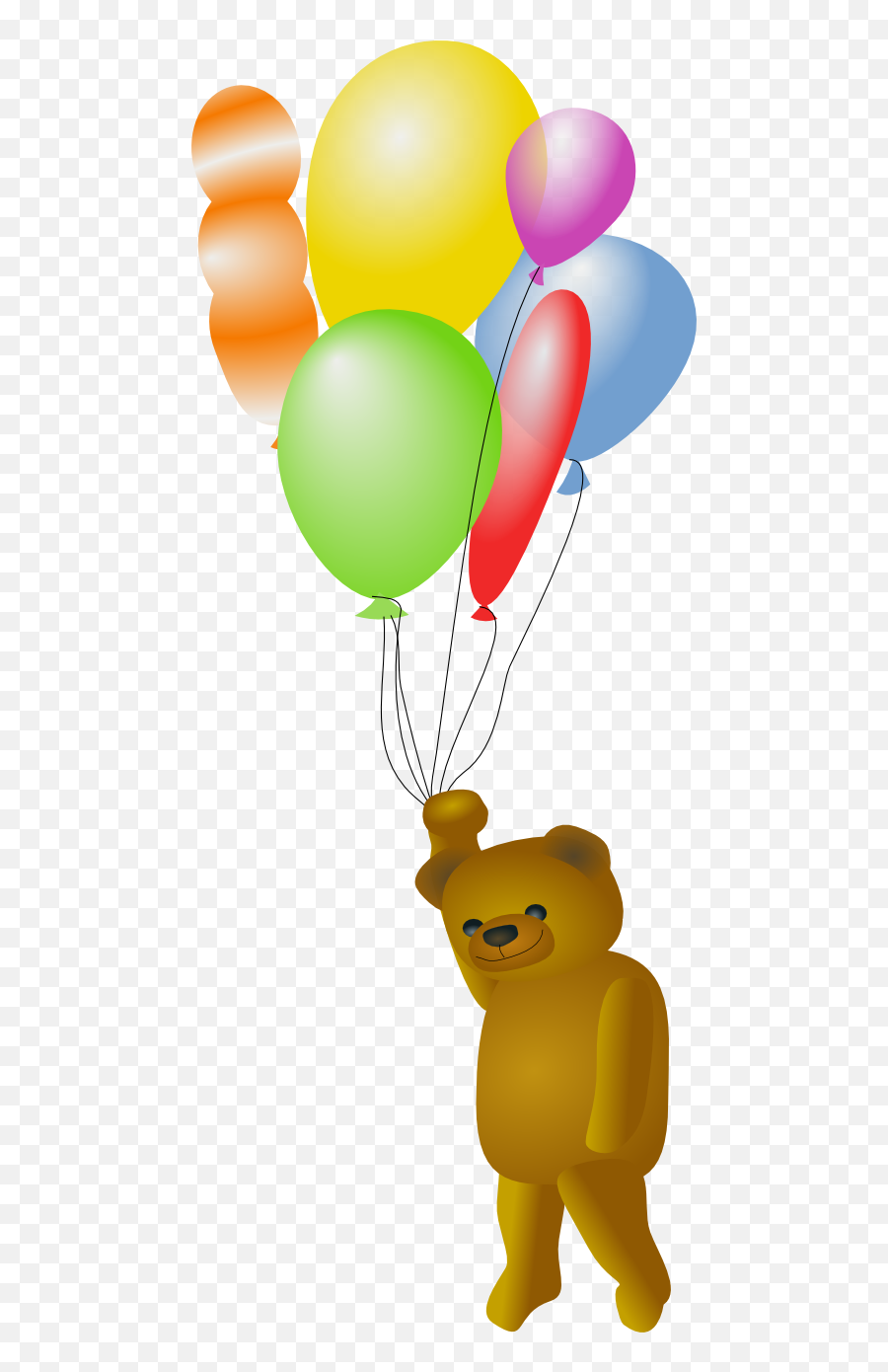 Yespress Hd Ultra Teddy Bear With Balloons Clipart Png - Transparent Floating Balloon Gif,Teddy Bear Clipart Png