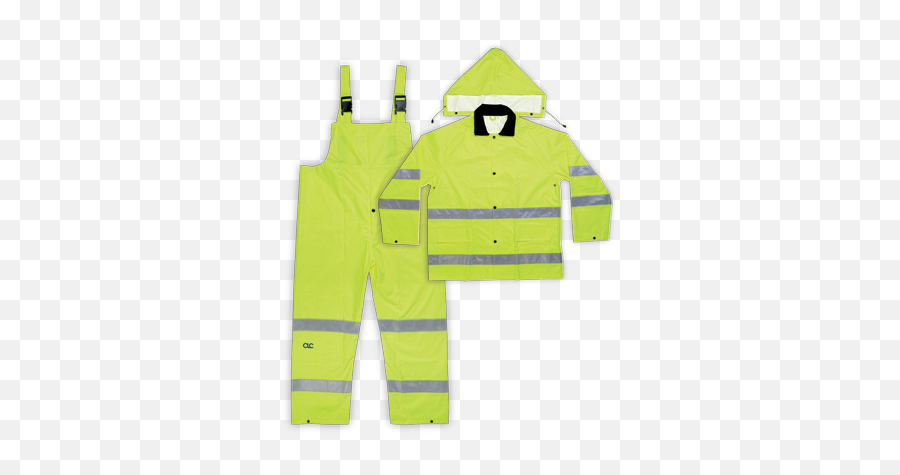 3 Piece Hi - Viz Ansi Class 3 Polyester Rain Suit Clc Png,Icon Hi Viz