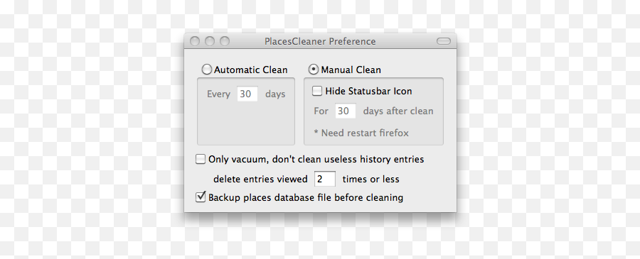 Github - Irvinplacescleaner Placescleaner Extension Of Firefox Dot Png,Firefox 2 Icon