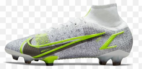 Nike Mercurial Superfly 8 Elite Fg Whitesilvervolt Unisex Soccer Cleat - png