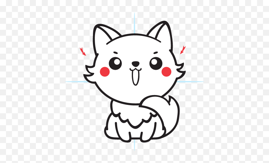 How To Draw A Cute Fox - Kawaii Style Step By Step Guide Draw A Fox Kawaii Png,Fox Face Icon
