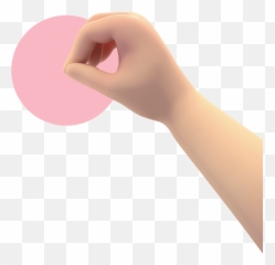 Collab Mobile App Design Inspiration Hand Emoji - Girly png