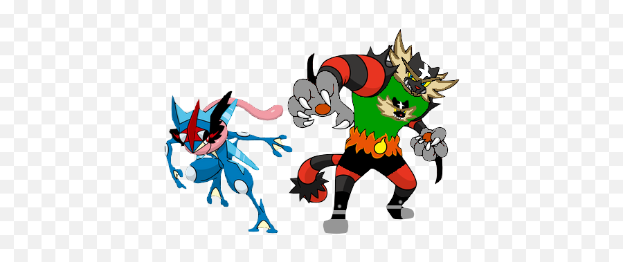 Road To Master - Road To Master Ch37 Ash Vs Hau A Life On Greninja Ash 2 Png,Incineroar Png