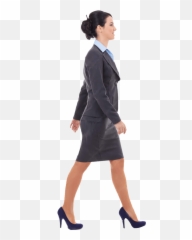 Business Woman Walking Png 4 Image - Side View Woman Walking