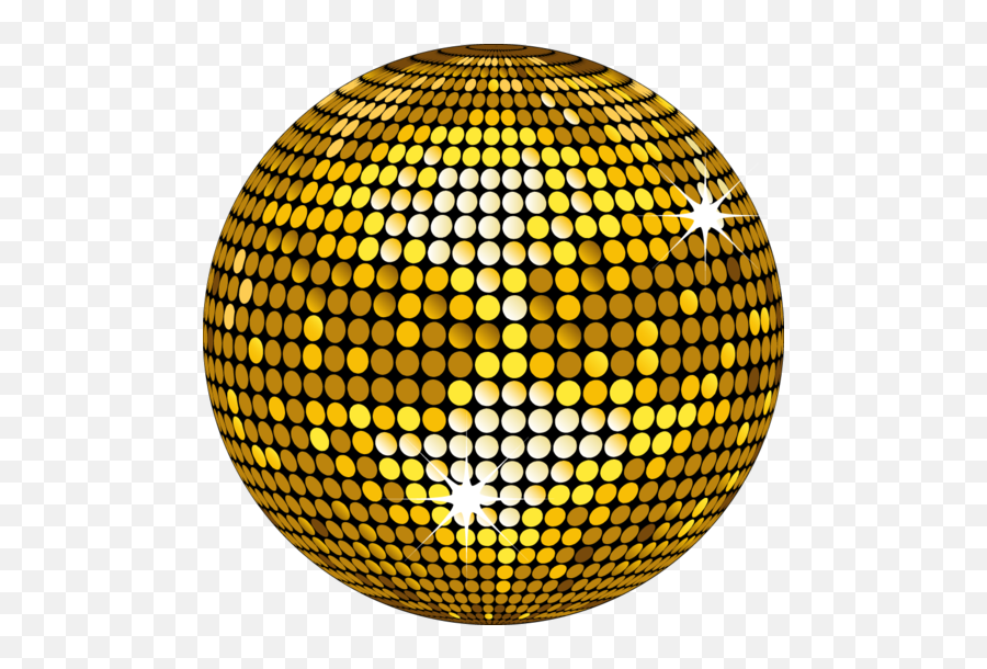 Gold Disco Ball Png Vector Images Photo - Gold Disco Ball Vector,Disco Lights Png