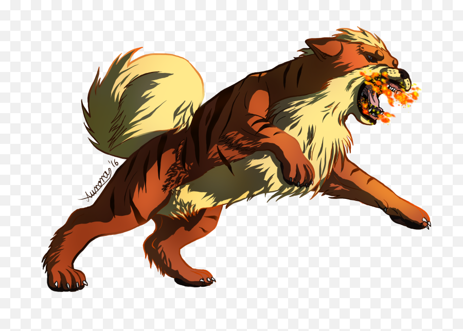 058 Growlithe Used Fire Fang - Growlithe Png,Growlithe Png