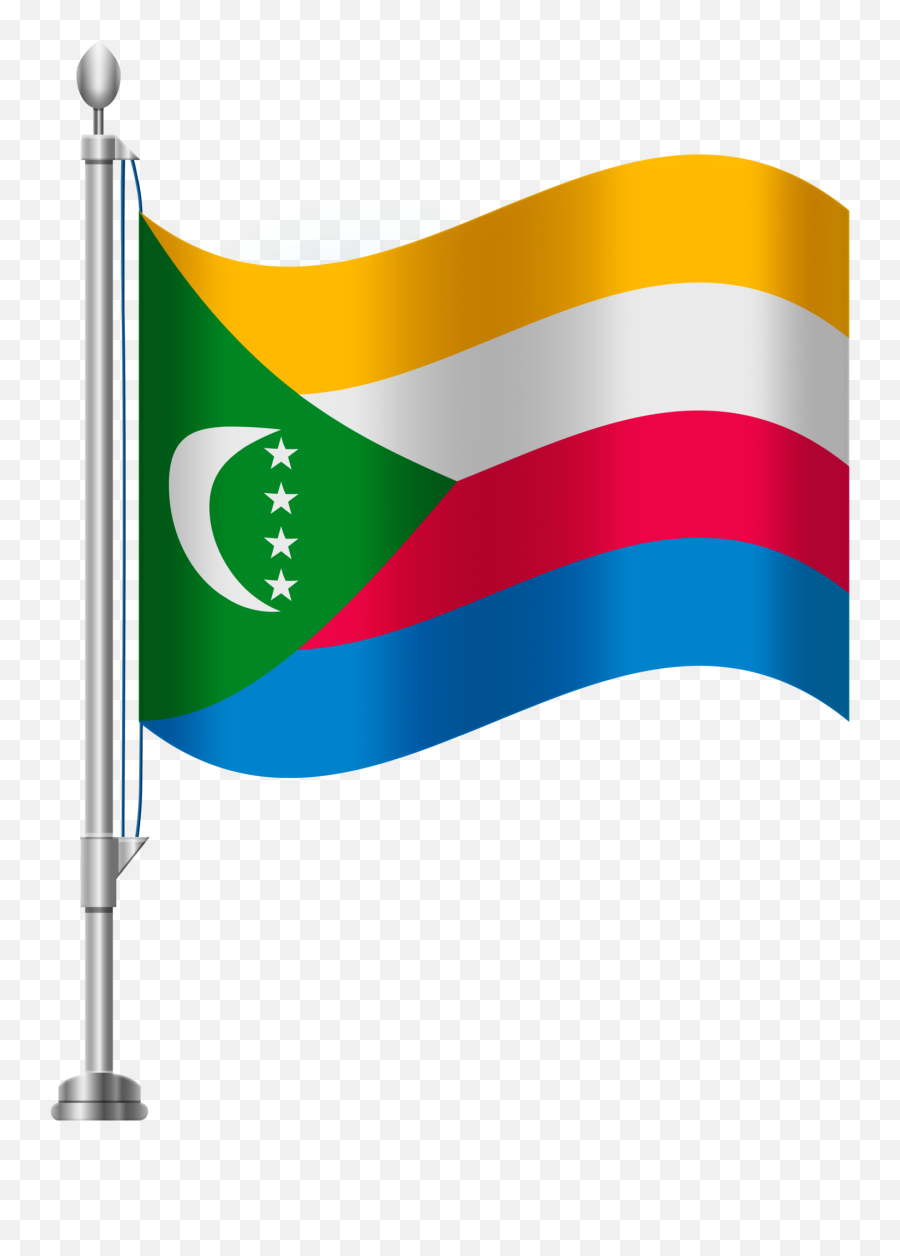 Cote D Ivoire Flag Png Clipart - Full Size Clipart 1076237 Comoros Flag Png,Haiti Flag Png