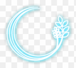 Neon Lines Circle Flower Sticker By - Light png