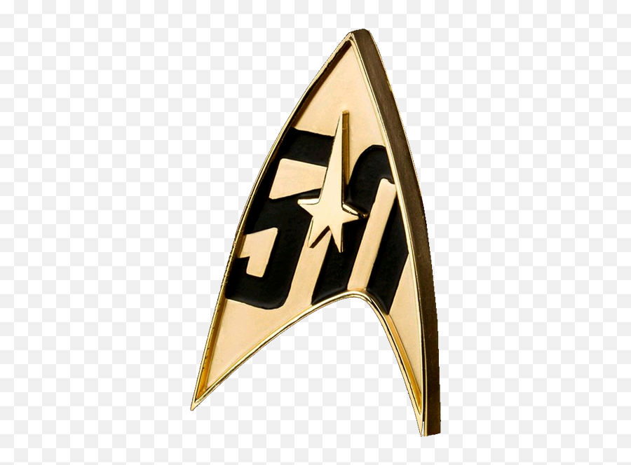 Star Trek - 50th Anniversary Replica Badge Star Trek 50th Anniversary Magnetic Badge Png,Star Trek Logo Png