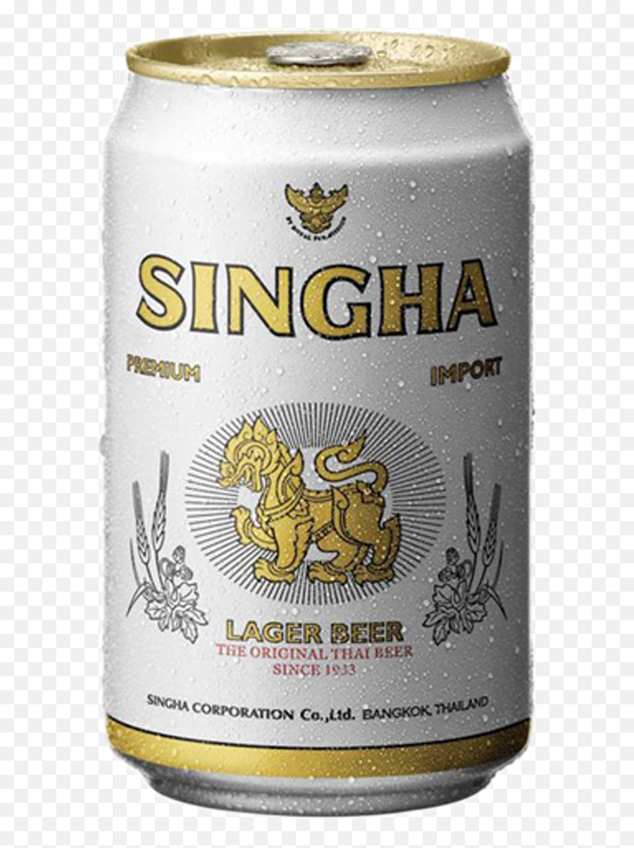 Singha Beer Can 33 Cl - Singha Lager Beer Can Png,Beer Can Png