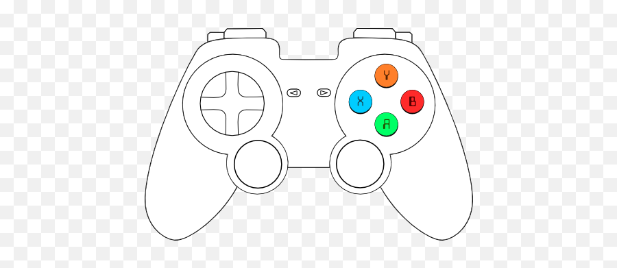 Generic Gamepad Template Opengameartorg - Logitech Controller F310 Template Png,Gaming Controller Png