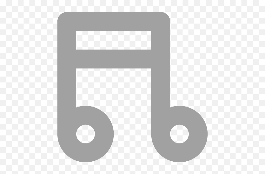 Music Note Icons - Grey Music Icon Png Transparent,Music Note Transparent
