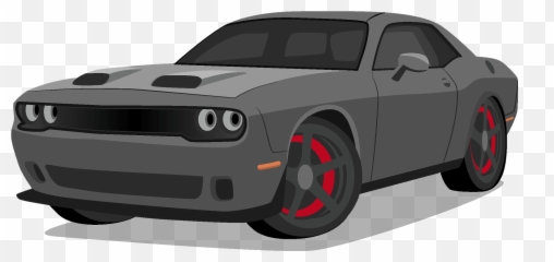 Dodge Challenger Hellcat Clipart - Automotive Paint Png,Dodge Png
