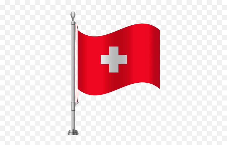 Switzerland Flag Png Clip Art - Canadian Flag On Pole Png,Chile Flag Png