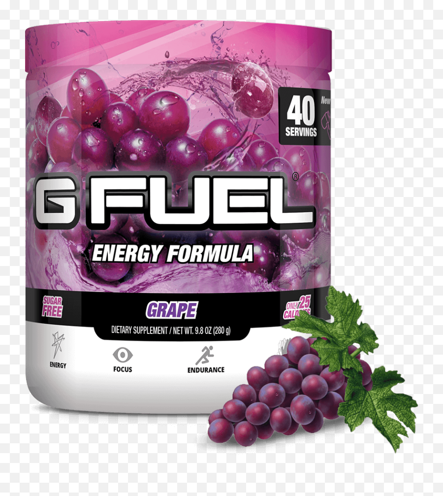 G Fuel Grape Tub Healthy Energy Gamer - G Fuel Fazeberry Png,Grapes Transparent
