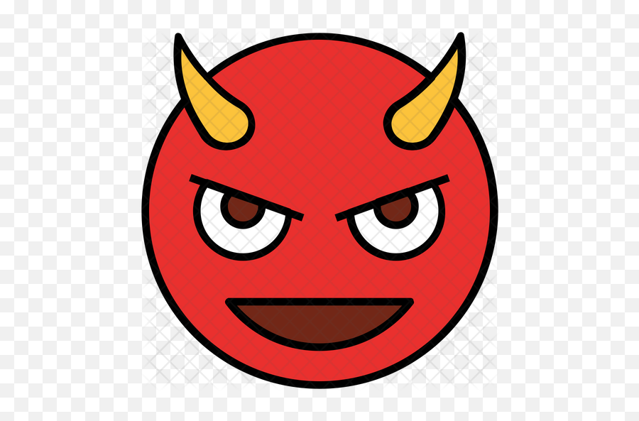 Devil Emoji Icon - Happy Png,Devil Eyes Png