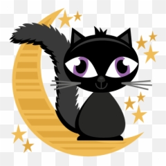 Halloween Cat - Cute Png