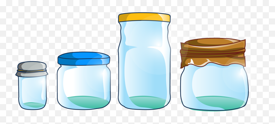 Download Plastic Bottles Clipart Jar - Empty Jar Of Water Clipart Png,Jar Jar Binks Transparent