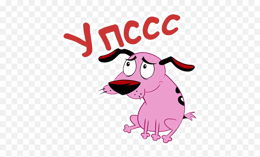 Courage The Cowardly Stickers Set - Courage The Cowardly Dog Png Tlgrm Eu,Courage The Cowardly Dog Transparent