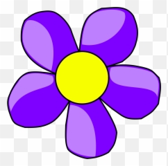 Purple Flower Svg Vector Clip Art - Clipart Art Flowers png