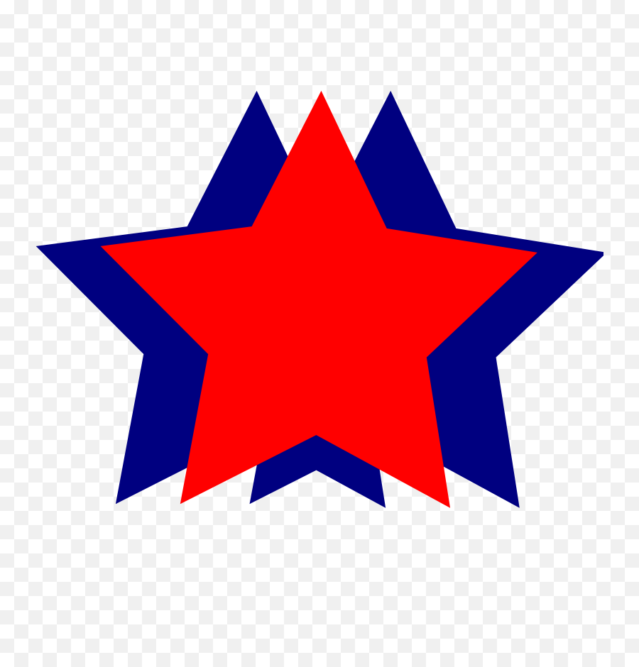 Red Star - Red And Blue Star Png,Red Star Transparent Background