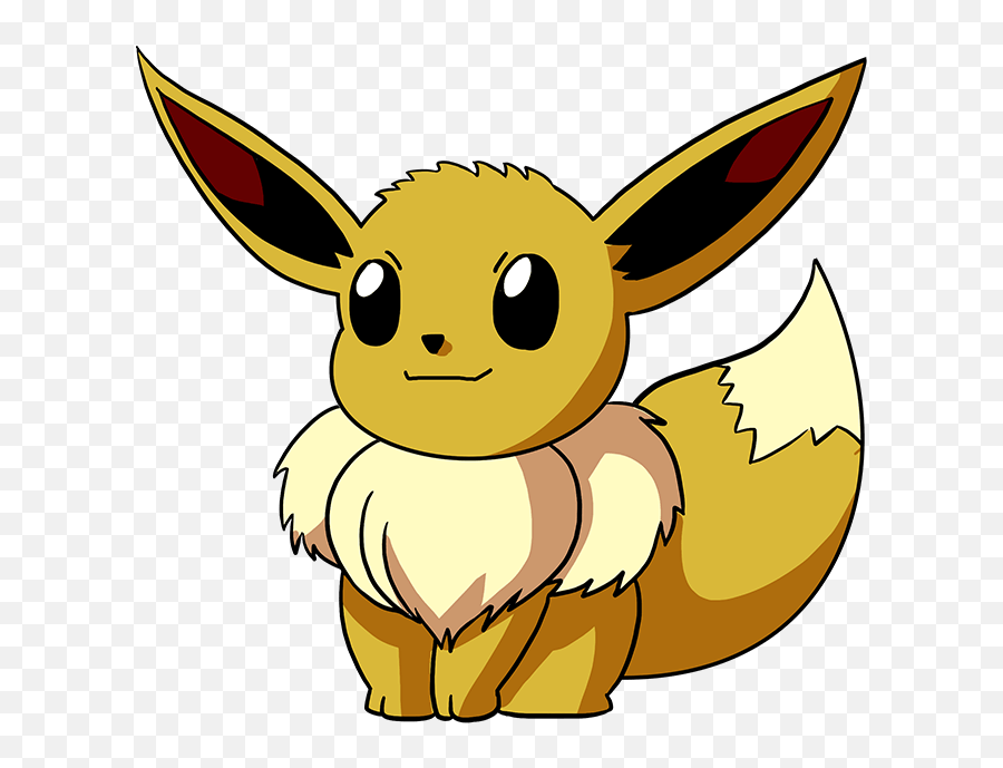 How To Draw Eevee From Pokémon - Pokemon Clipart Png,Eevee Transparent