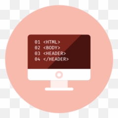 Coding Html Desktop Monitor Computer Free Icon Of - Smart Device png