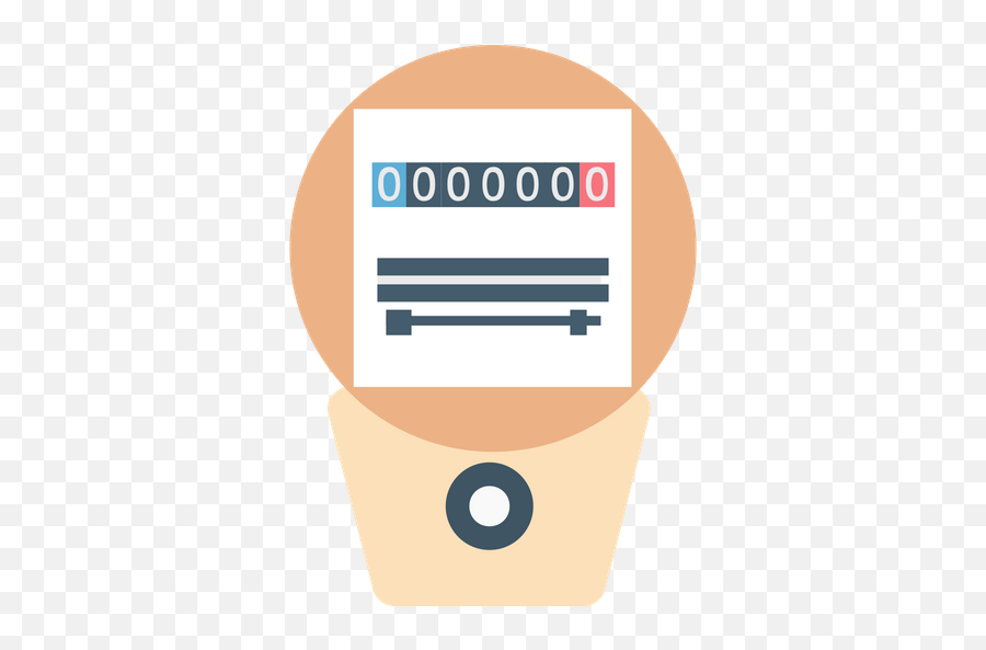 Free Electric Meter Icon Of Flat Style - Language Png,Electricity Meter Icon