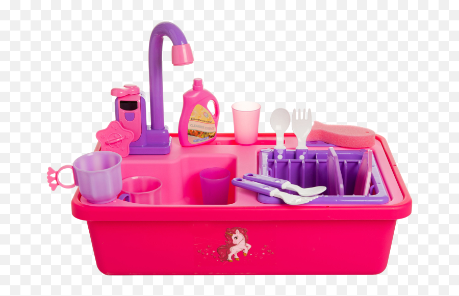 Toy Chef Unicorn Wash Up Kitchen Sink With Color Changing Plates - Household Cleaning Supply Png,Kitchen Sink Icon