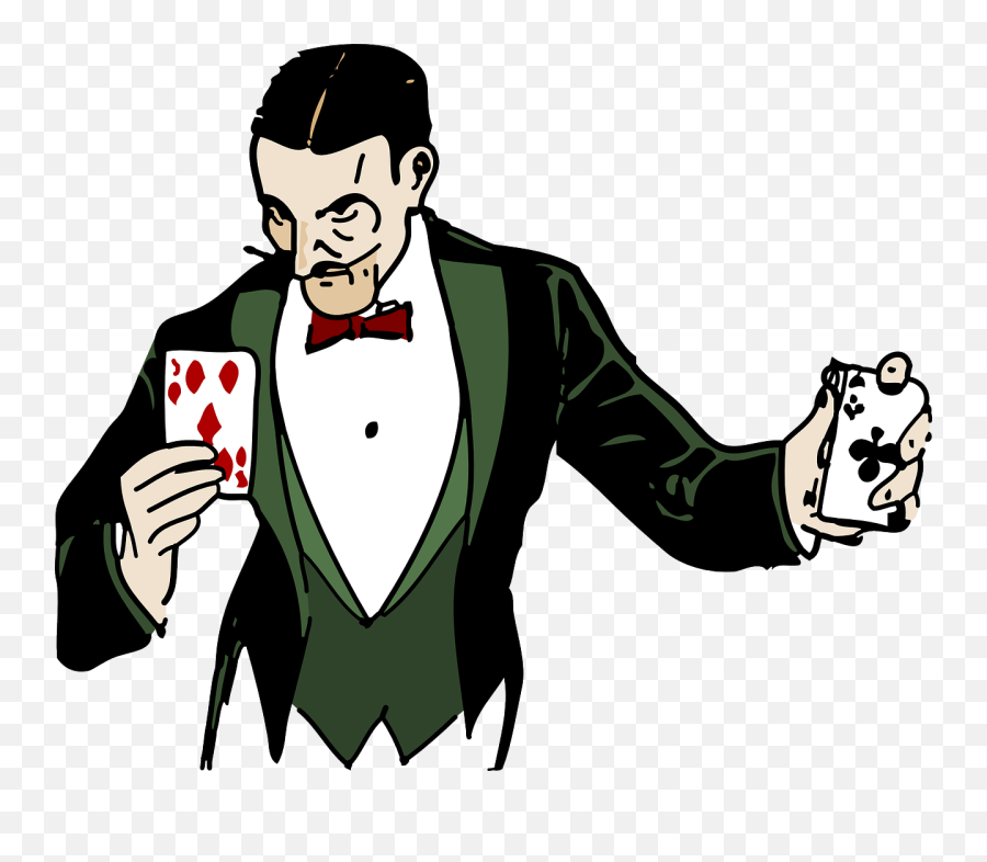 Illusionist Magic Magician - Magic Card Trick Png,Magician Png