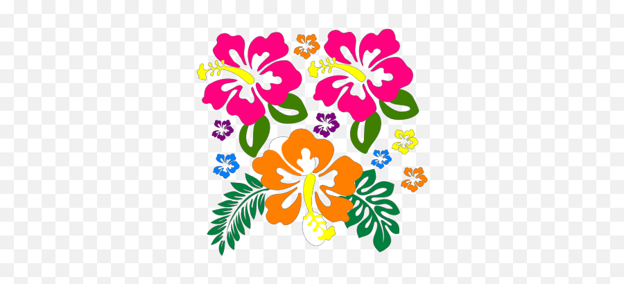 Hibiscus Corner 2 Png Svg Clip Art For Web - Download Clip Colorful Border Png Designs,Lei Icon