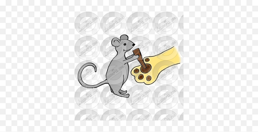Mouse Pulls A Thorn Picture For Classroom Therapy Use - Rat Png,Thorn Icon