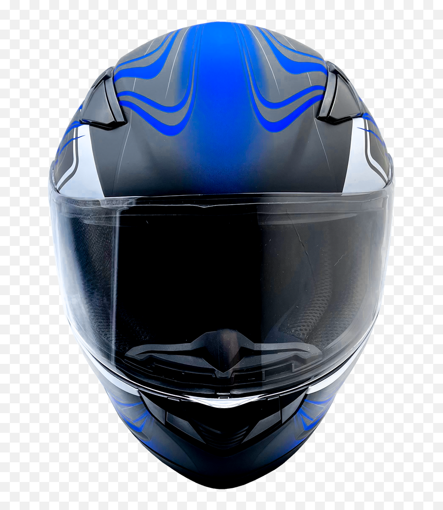Adult Blue Full Face Helmet With Retractable Sun Visor - Motorcycle Helmet Png,Icon Airmada Helmet Visor