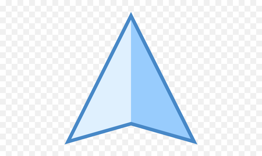 Gps Icon In Blue Ui Style - Triangulo De Gps Png,Android Gps Icon