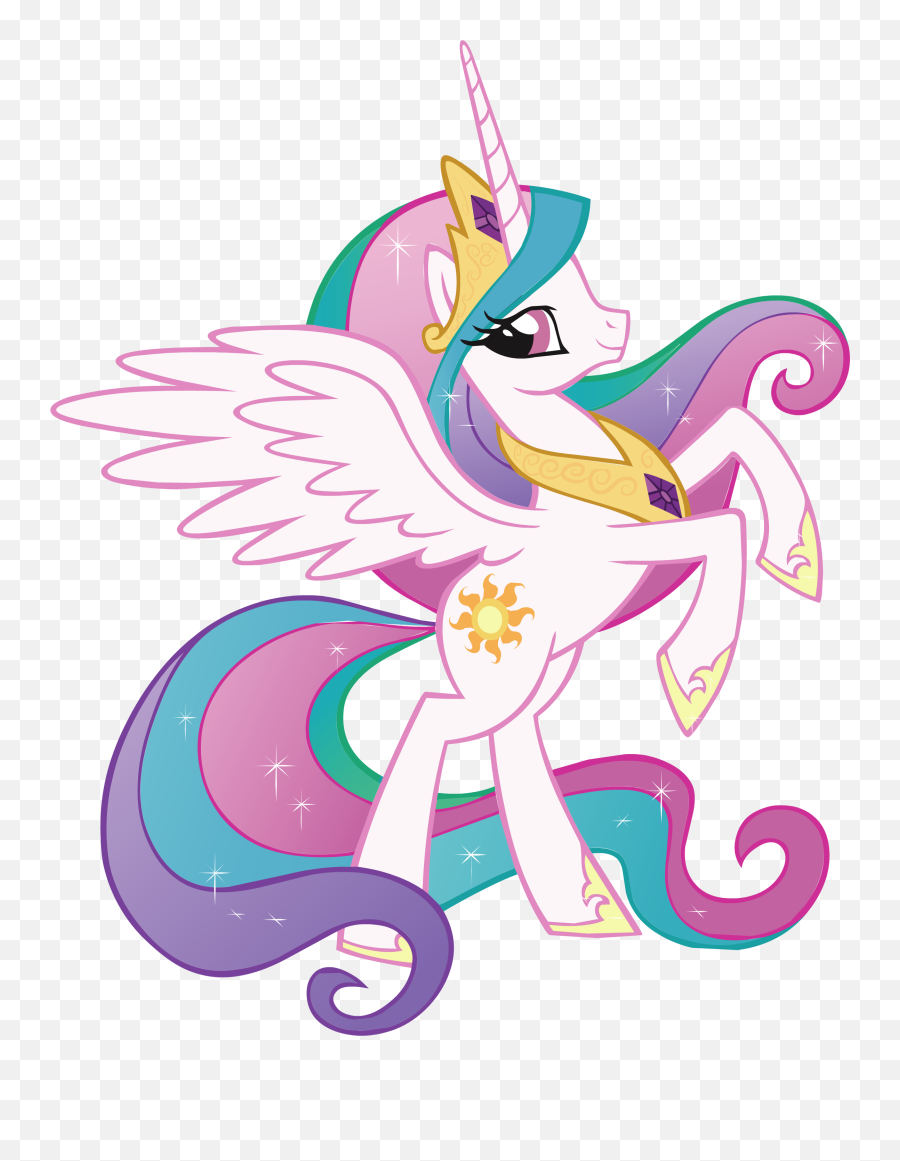 Rainbow Little Pony My Celestia Rarity - Celestia My Little Pony Png,Pony Png