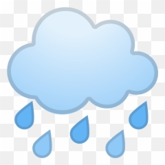 Clip Art Transparent Stock With Rain Icon Noto Emoji - Png Nuvem Com Chuva