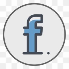 Facebook Logo White Circle - Cricle Icon Png