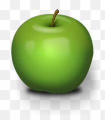 Photorealistic Green Apple Clipart - Granny Smith png