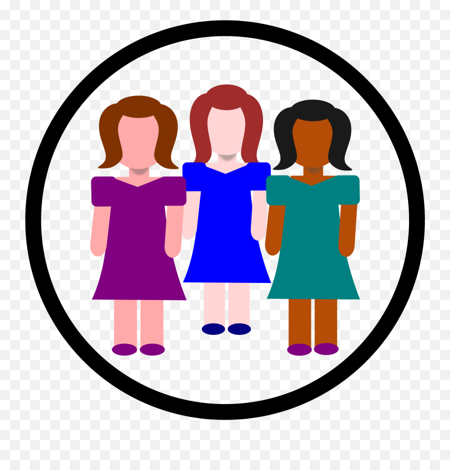 Transparent Women Png Icon - Clip Art Library Ladies Circle Clip Art,Women Icon