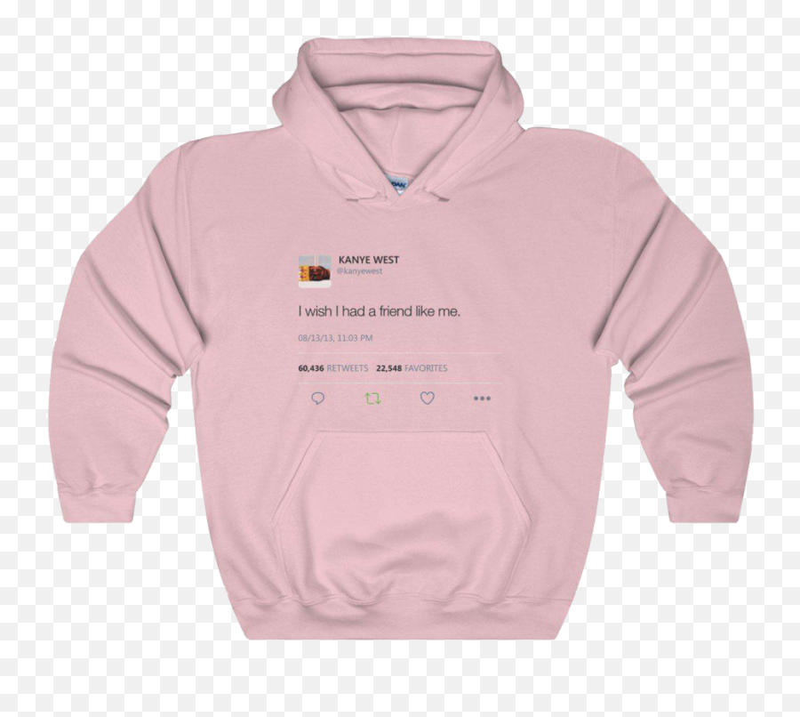 Kanye West Tweet Hoodie In Light Pink - Lyrical Lemonade Hoodie Pink Png,Kanye Png