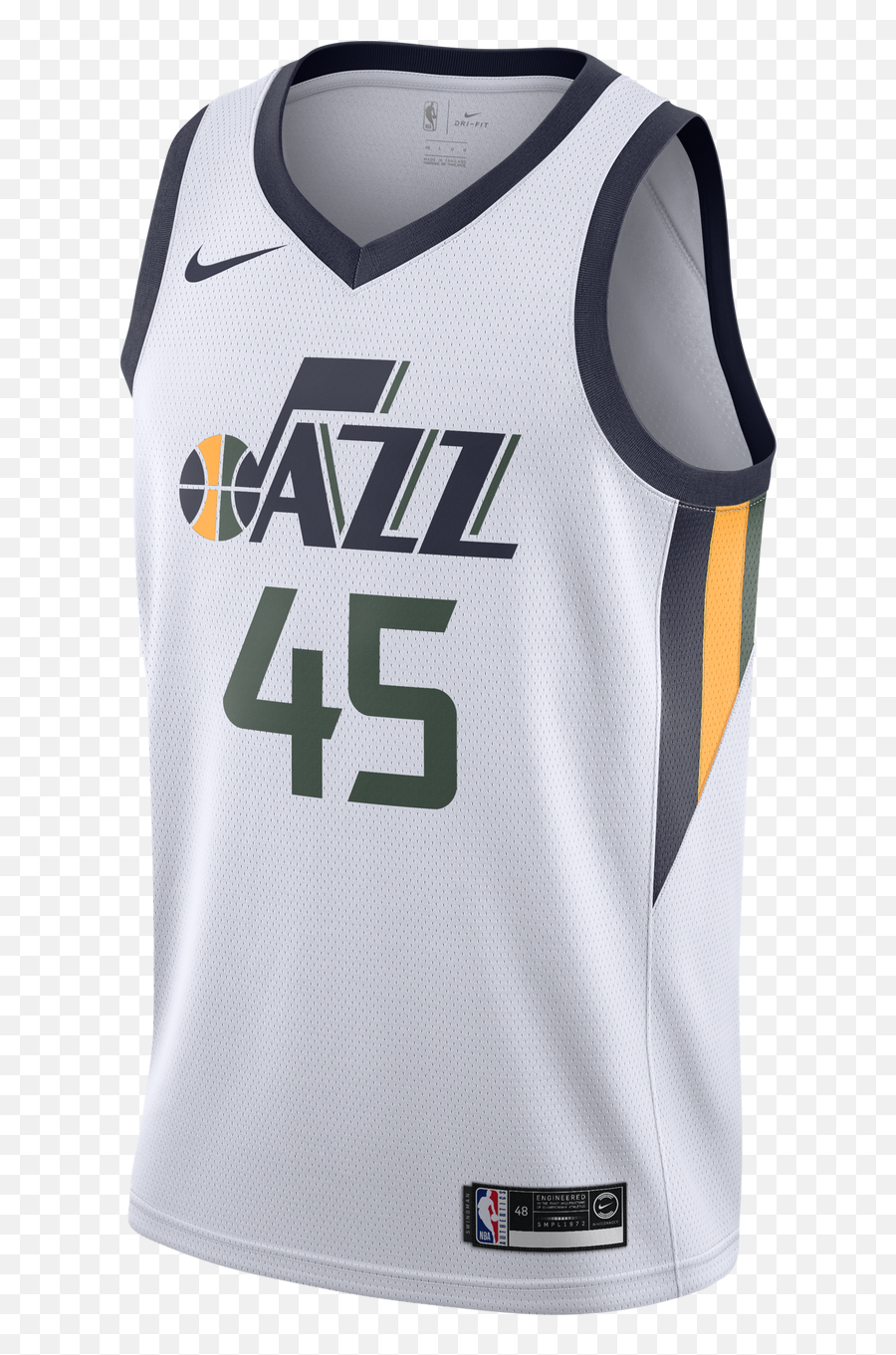 Association Swingman Jersey - Mensappareljerseys Utah Jazz Mitchell Donovan Primary White Nike Utah Jazz Png,White Nike Logo Transparent